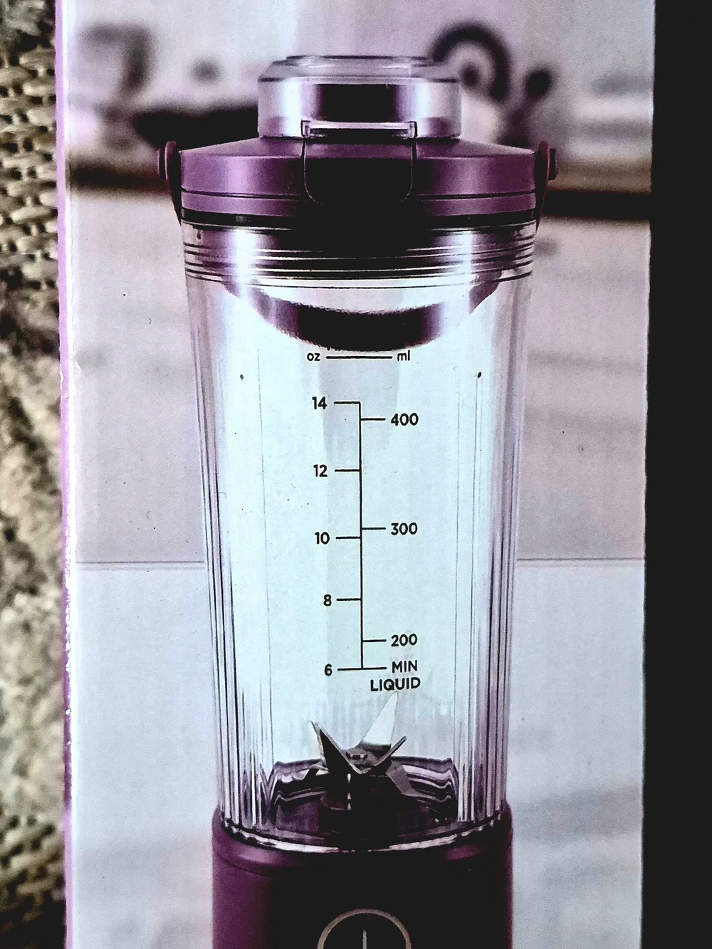 NIB Ambiano Portable Blender Purple Personal Blender PC552